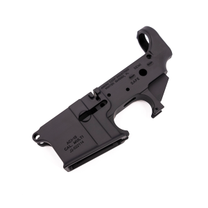 AR15 Lower Receiver Stripped—mil-spec, multi-caliber, 7075 forged, Type 3 hard coat anodized by Andro Corp Industries. FFL transfer or local pickup required.