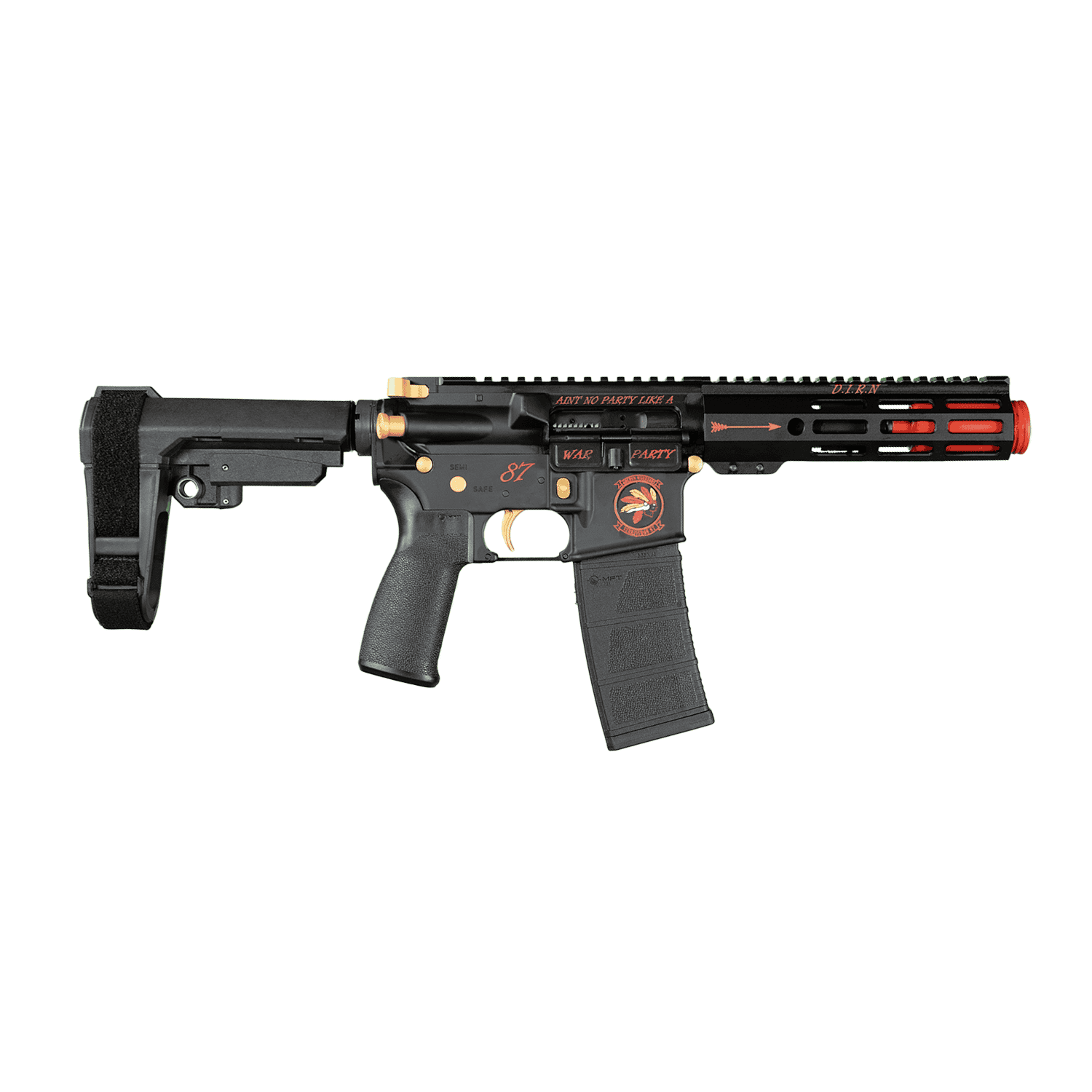 ACI-15 5" 300BLK MICRO FLASH CAN PISTOL "WAR PARTY" - Image 2