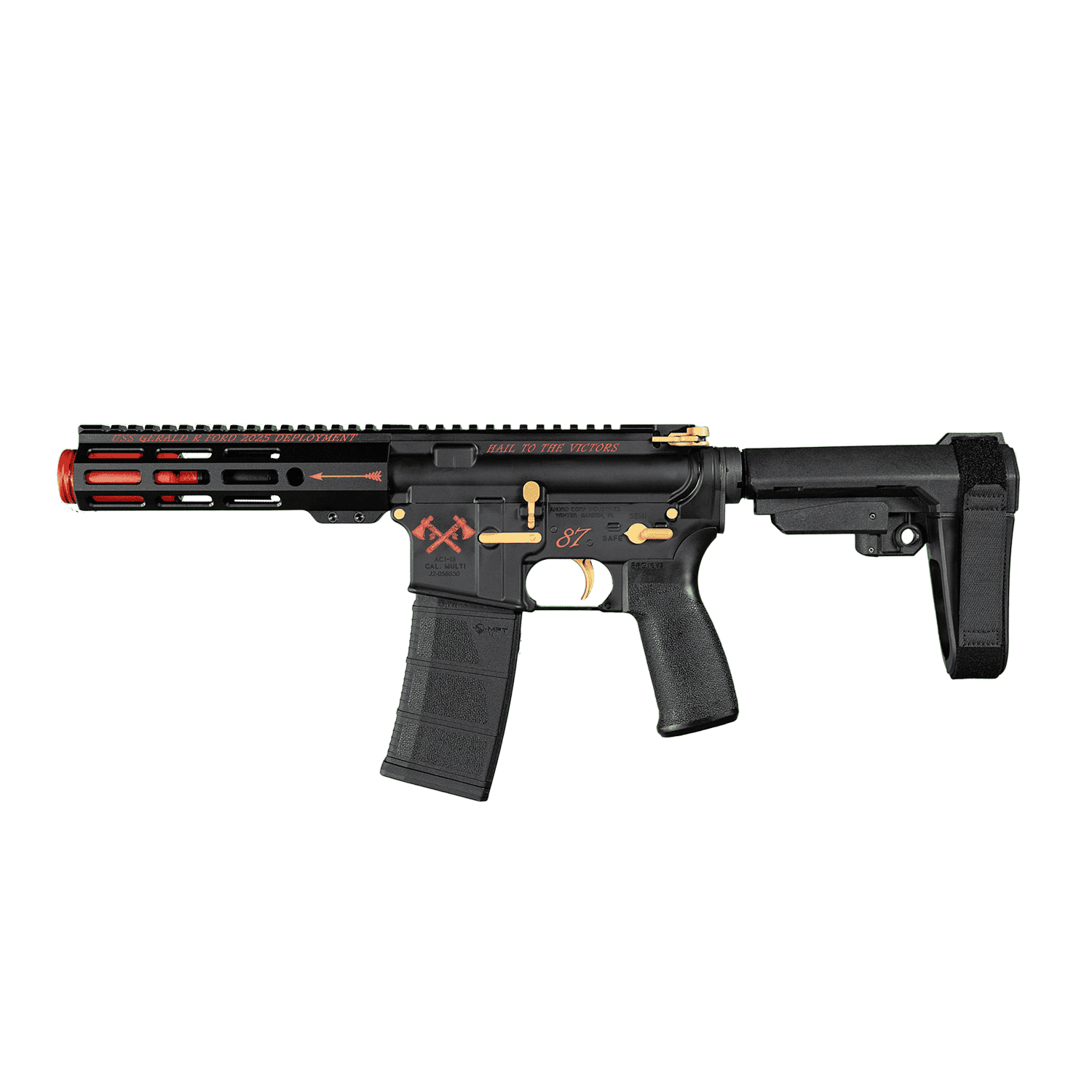 ACI-15 5" 300BLK MICRO FLASH CAN PISTOL "WAR PARTY" - Image 3