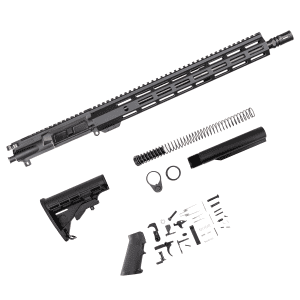 5.56 Bravo 16 Build Kit for AR-15, complete 16-inch 5.56 rifle kit with upper, lower parts, M4 stock, and MLOK handguard by Andro Corp Industries. Lower receiver not included. No FFL required.